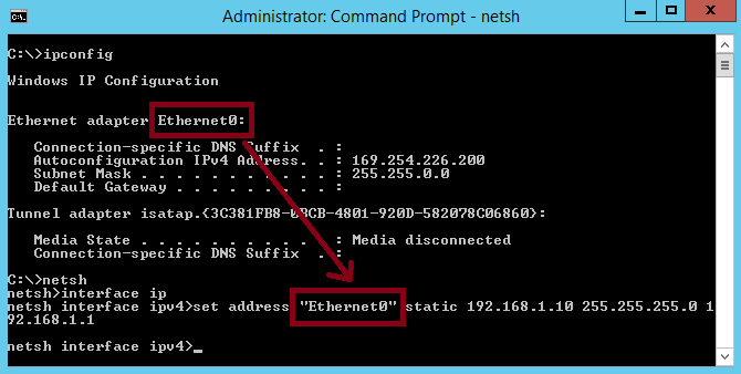 How To Change IP Address From Command Prompt