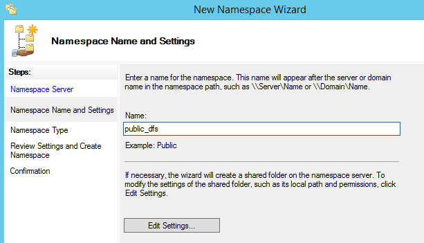 How To Create DFS NameSpace