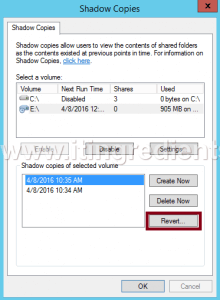 How to Configure Volume Shadow Copy in Windows Server 2012 R2 (10)