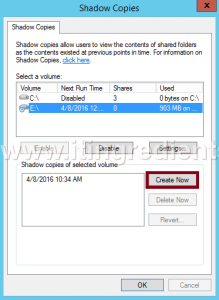 How to Configure Volume Shadow Copy in Windows Server 2012 R2 (8)