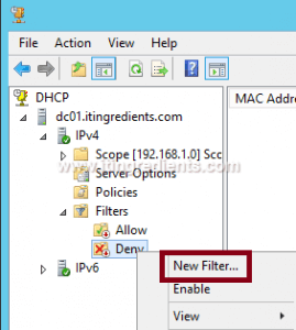 How to Enable DHCP MAC address filtering (1)
