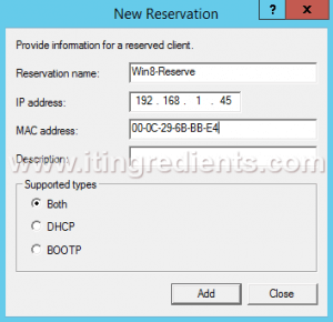 How to create DHCP reservation (3)