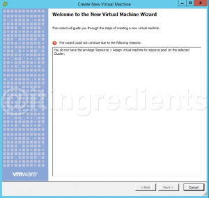 Delegate Permission in VMWare vCenter Server