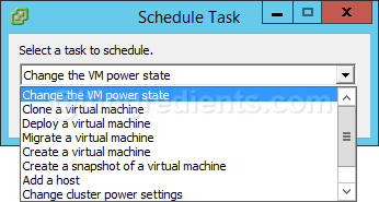 VMware Scheduled Task to Power-Off and Power-On Virtual Machine