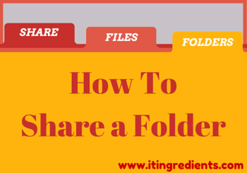 How to Share a Folder from Command