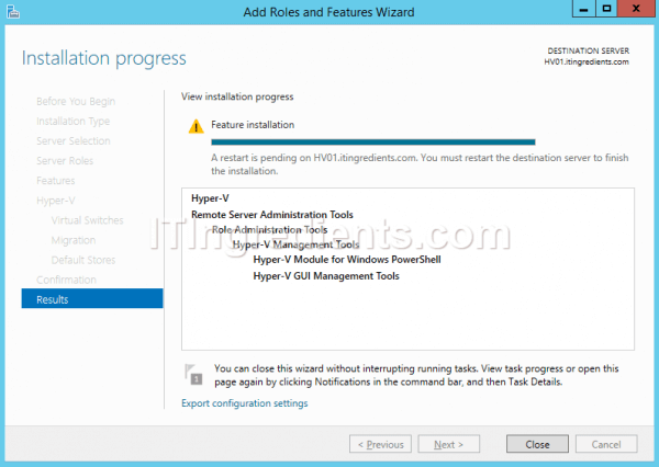 How to install Hyper-V in Windows Server 2012 R2