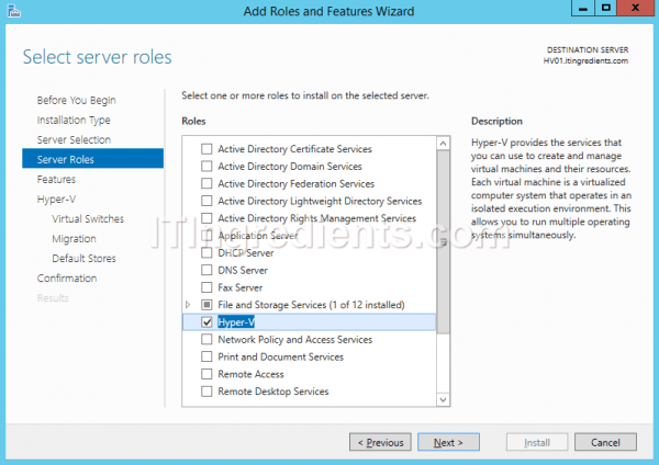 How to install Hyper-V in Windows Server 2012 R2