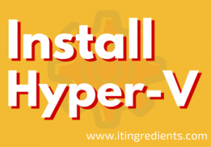 How to install Hyper-V in Windows Server 2012 R2