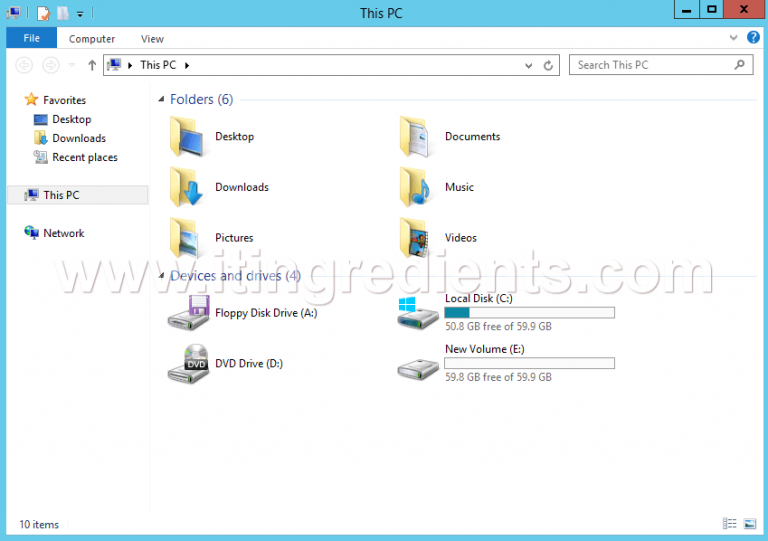 hider 2 files on non local drives