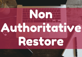 How to Perform Non-Authoritative Restore on Windows Server 2012 R2