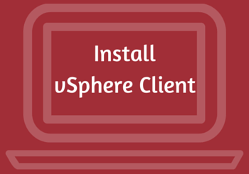 How to install vsphere client 6.0 on Windows Server 2012 R2
