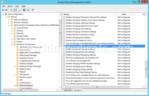 How to set Internet Explorer Homepage using GPO (Group Policy)