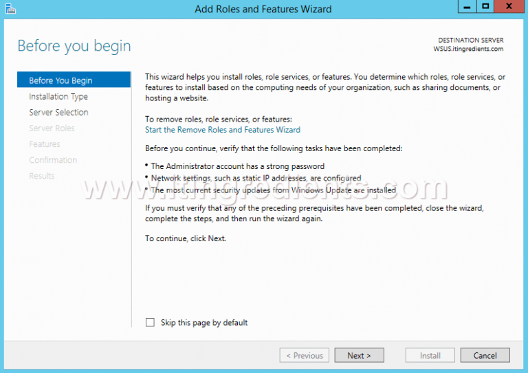 Install WSUS on Server 2012 R2 - Windows Server Update Services