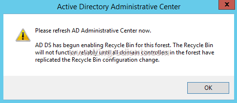How to Enable Active Directory Recycle Bin in Windows Server 2012 R2 (5)