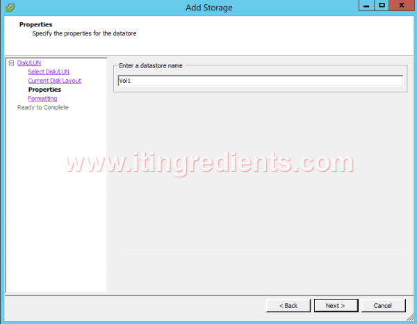 How to add storage to vmware esxi 6 using vCenter Server