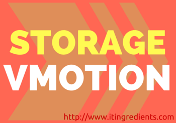 configure Storage vMotion