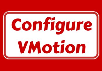 configure vmotion