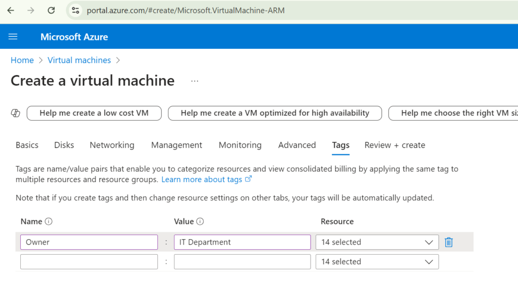 Create Azure Virtual Machine using Azure Portal