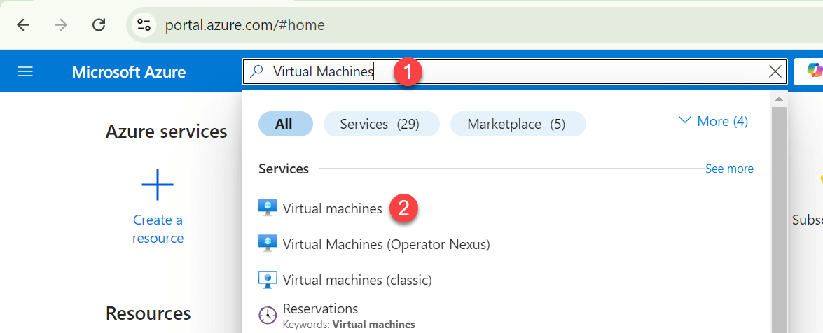 Create Azure Virtual Machine using Azure Portal